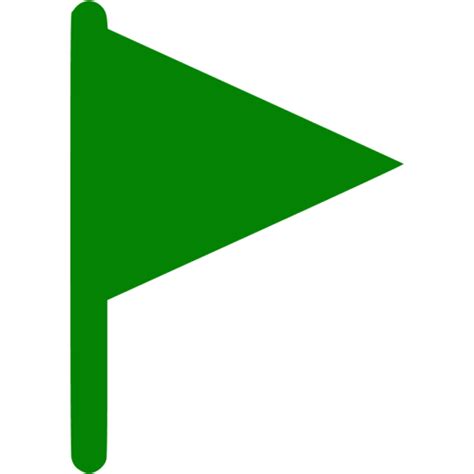 Green filled flag icon - Free green flag icons