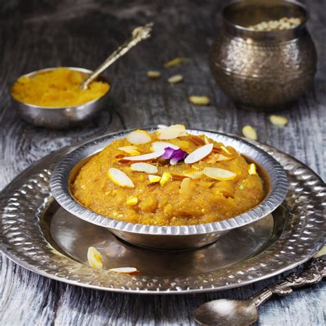 Sweet food Dal Halwa stock photo. Image of cuisine, sugar - 301653430