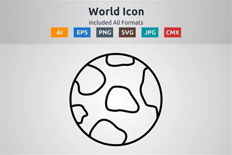 World Vector Outline Icon Graphic by abidehtisham198 · Creative Fabrica