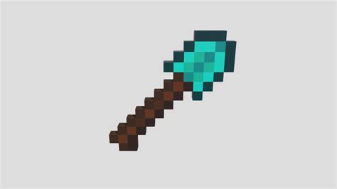 Diamond Shovel in Minecraft - Download Free 3D model by _WonderBoy_ [8267f7d] - Sketchfab