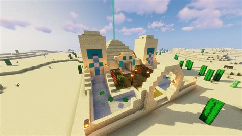 My desert pyramid transformation and my first time posting on the sub. How did I do? : r/Minecraft