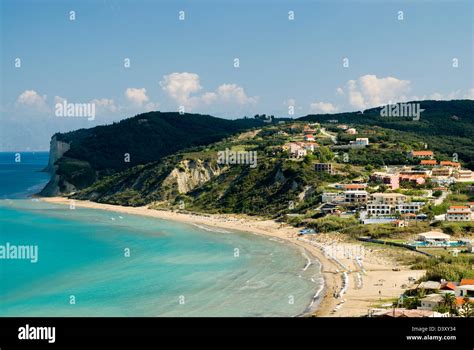 san stefano beach, north west corfu, ionian islands, Greece Stock Photo - Alamy