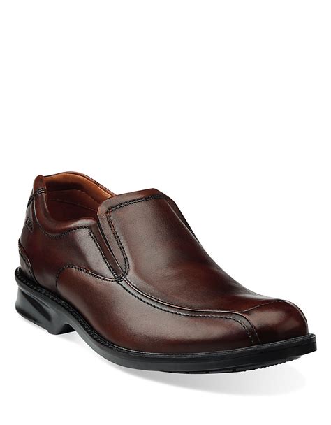 Clarks Colson Knoll Leather Loafers in Brown for Men | Lyst