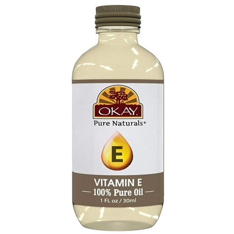 Okay Hair & Skin Oil 100% Pure Vitamin E Oil 1 oz - Walmart.com - Walmart.com