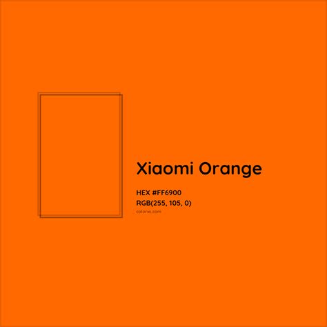 About Xiaomi Orange Color - Color codes, similar colors and paints - colorxs.com