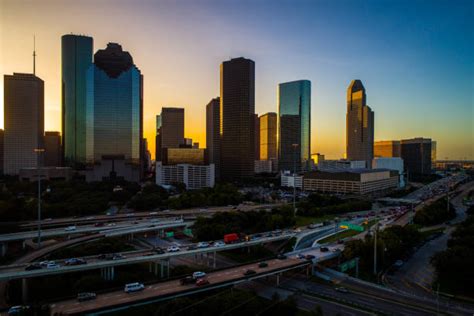 Houston Skyline Sunrise Stock Photos, Pictures & Royalty-Free Images ...