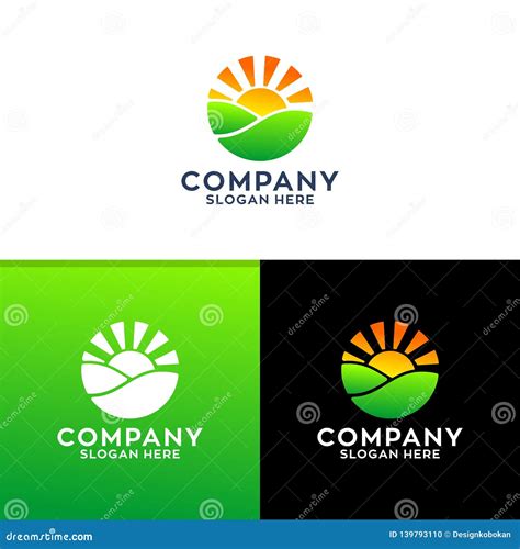 Sunshine Logo Design stock vector. Illustration of sign - 139793110