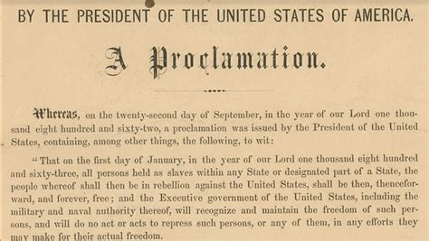 Emancipation Proclamation 1862-1863 – Fighting Words