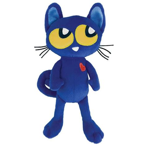 MerryMakers Pete the Kitty Soft Plush Baby Blue Cat Toy, 8.5-Inch, based on the book series by ...