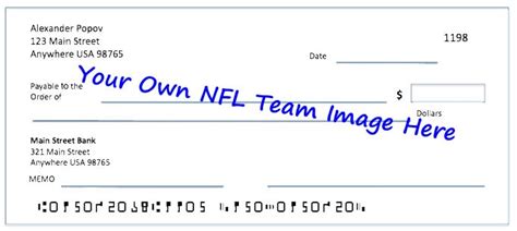 Order Dallas Cowboys Checks - NFL Football Personal Bank Check Designs