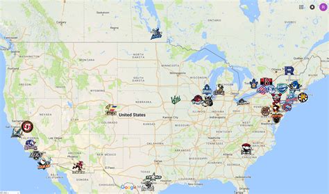 2019 AHL Map | Map, American hockey league, Team logo