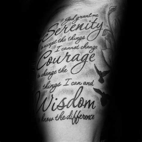 50 Serenity Prayer Tattoo Designs for Men [2023 Guide]