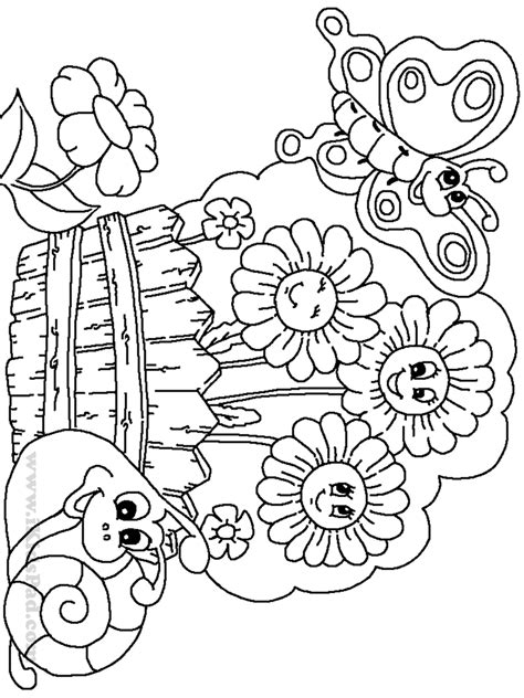 Garden Coloring Pages Preschool