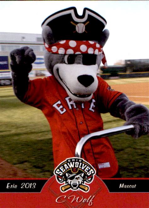 2013 Erie SeaWolves Grandstand #29 C. Wolf MASCOT - NM Baseball Card | eBay