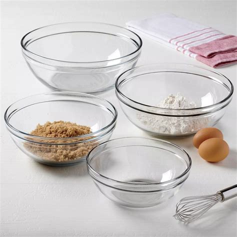 Glass Mixing Bowls Set for Stylish Kitchen Essentials