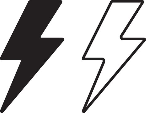 lightning bolt icon set. Bolt lightning flash icons. Flash icons ...