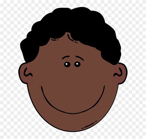 Black Hair Clipart African American Man - Cartoon Boy Sad Face - Free ...