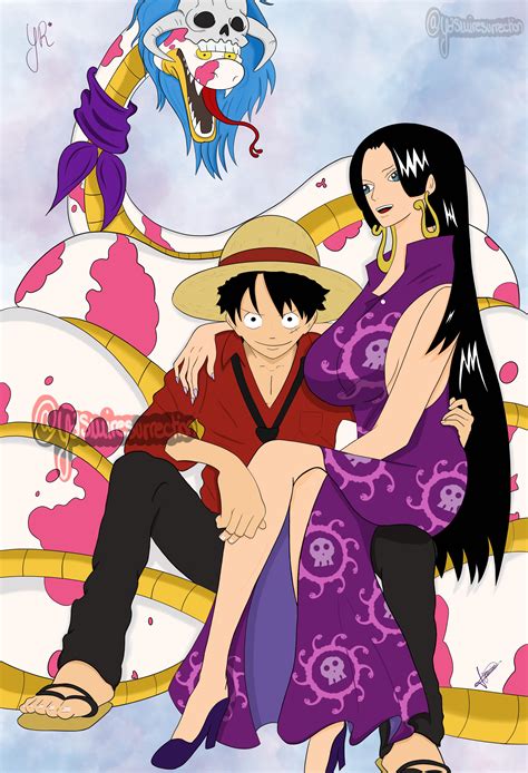 Luffy & Boa Hancock. Happy Valentine's Day : r/OnePiece