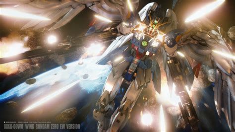 Wallpaper : anime, mechs, Super Robot Wars, Mobile Suit Gundam Wing, Wing Gundam Zero, artwork ...