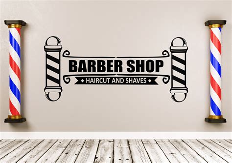 Barber Shop Wall Decal Barber Shop Wall Sticker Barber | Etsy