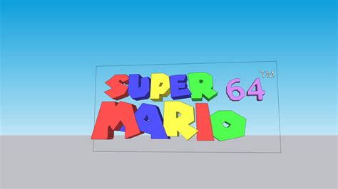 Mario 64 Beta Logo (E3) | 3D Warehouse