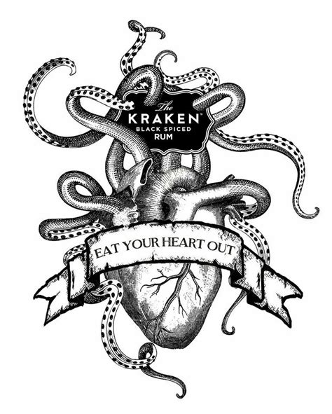 kraken rum - Google Search | Tatuajes de flores de acuarela, Pulpos ...