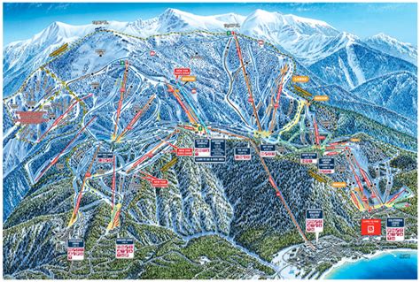 Heavenly Valley Ski Trail Map - Wildwood and Saddle South Lake Tahoe CA ...