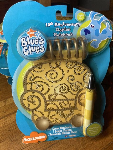 Blue's Clues 10th Anniversary Handy Dandy Gold Notebook! | eBay