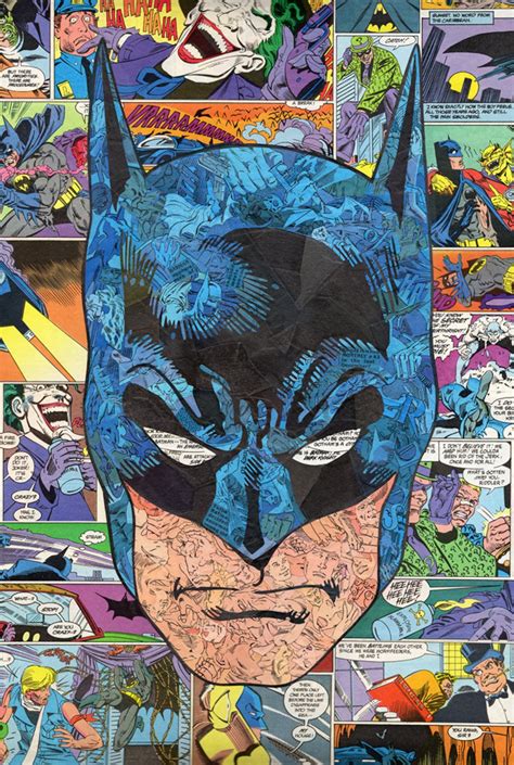 Batman Comic Collage Print - Etsy