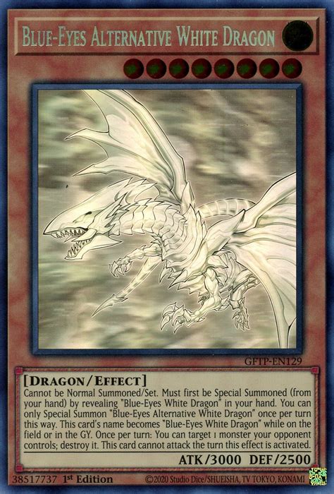 Blue-Eyes Alternative White Dragon (Ghost Rare) - Ghosts From the Past - YuGiOh