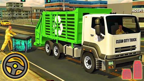 Real Garbage Truck - Trash Cleaner Driving Games | Android Gameplay - YouTube