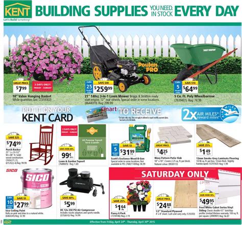 Kent Building Supplies Flyer April 24 to 30