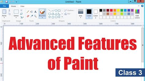 Advanced Features of Paint | CBSE Computer Class 3 - YouTube