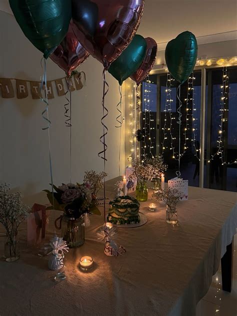 birthday 🧚🕯🌙 | Birthday party at home, 16th birthday decorations, Small birthday parties