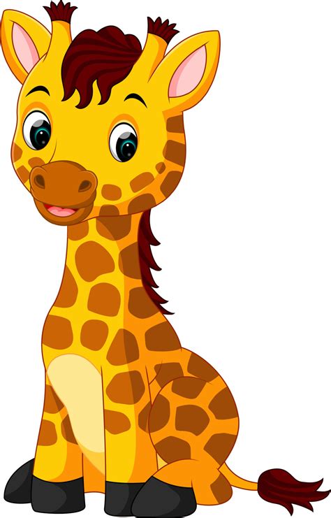 Cute giraffe cartoon 7915530 Vector Art at Vecteezy