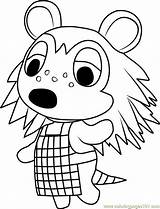 Animal Crossing Free Colouring Page Creation Coloring Pages  sketch template