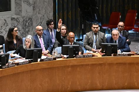 U.S. Vetoes Gaza Cease-Fire Resolution at U.N. Security Council - The ...