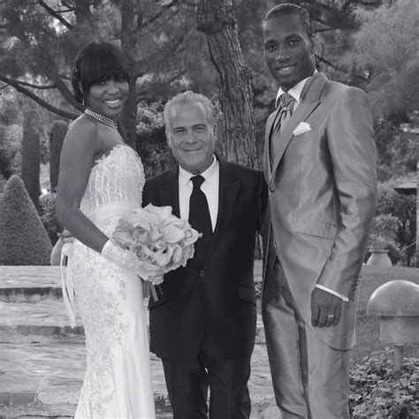 Didier Drogba and Lalla wearing Carlo Pignatelli creations at their # ...