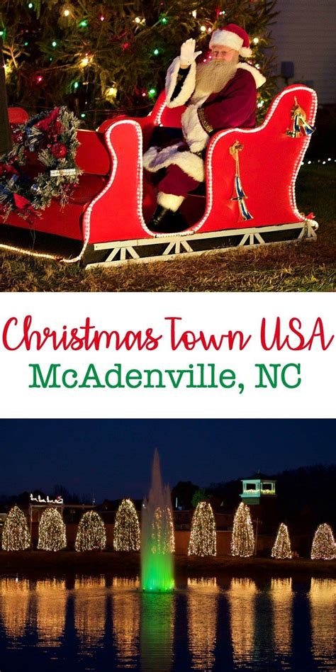 Christmas Town USA, McAdenville, NC | Christmas town, Family christmas trips, Christmas destinations