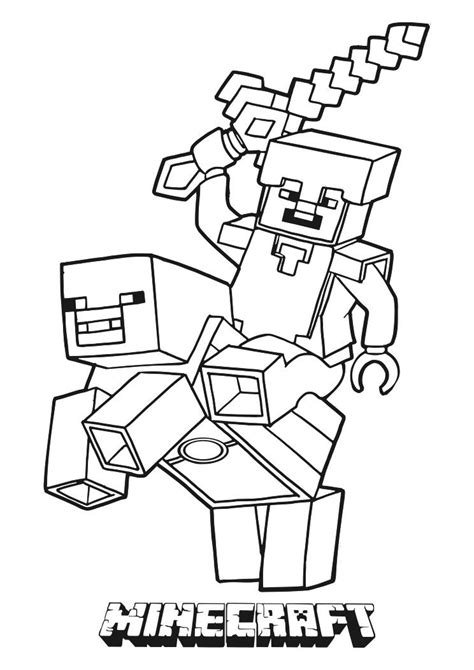 Minecraft Coloring Page