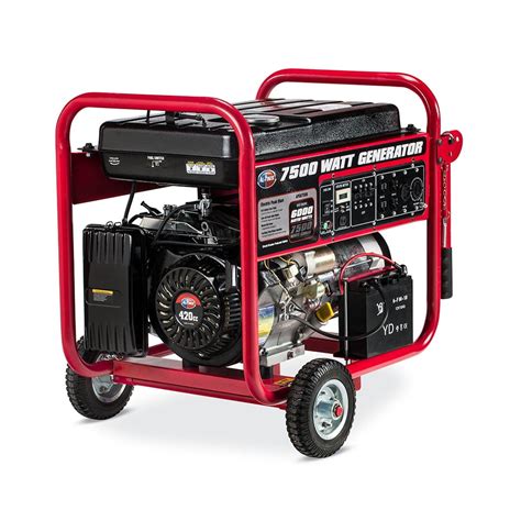 All Power 7500 Watt Generator with Electric Start, 7500W Gas Portable Generator for Home Use ...