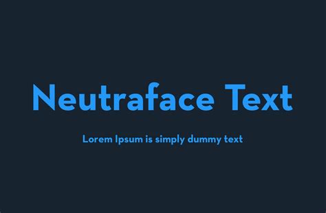 Neutraface Text Font - Fonts Hut