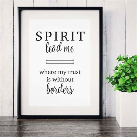 Spirit Lead Me Print - Etsy