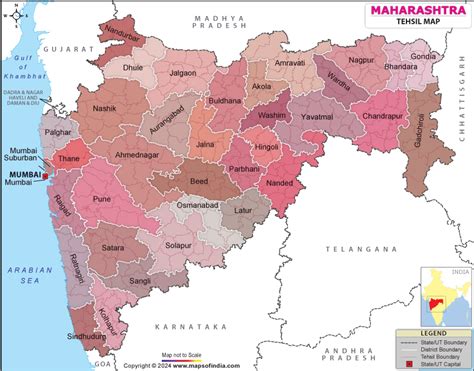 Maharashtra Tehsil Map