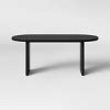 Catlett Oval Modern Wood Dining Table Black - Threshold™ : Target