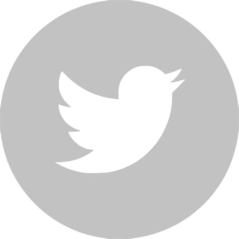 Download Twitter Logo White Vector - Facebook Logo Grey Round PNG Image ...
