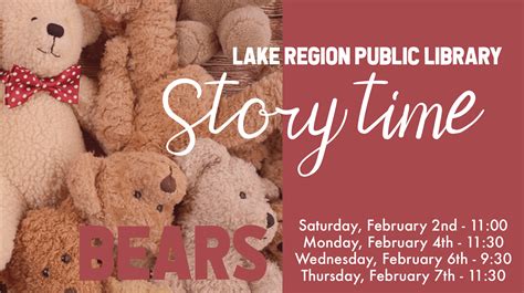 STORY TIME – Bears | Lake Region Public Library