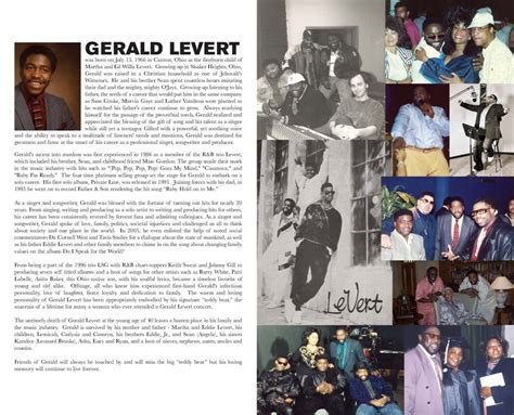 HOLLYHOODBUZZ: Gerald Levert Memorial Service Program