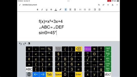 ArithmeType Math Keyboard App Overview - YouTube