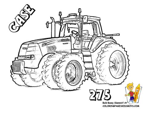 Free Tractor Printable Coloring Pages | Tractor coloring pages, Farm ...